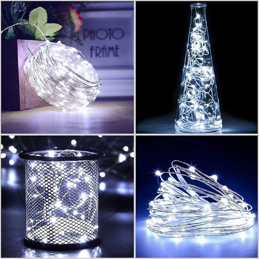 Amazon.co.jp: クールホワイトソーラーストリングライト、屋外